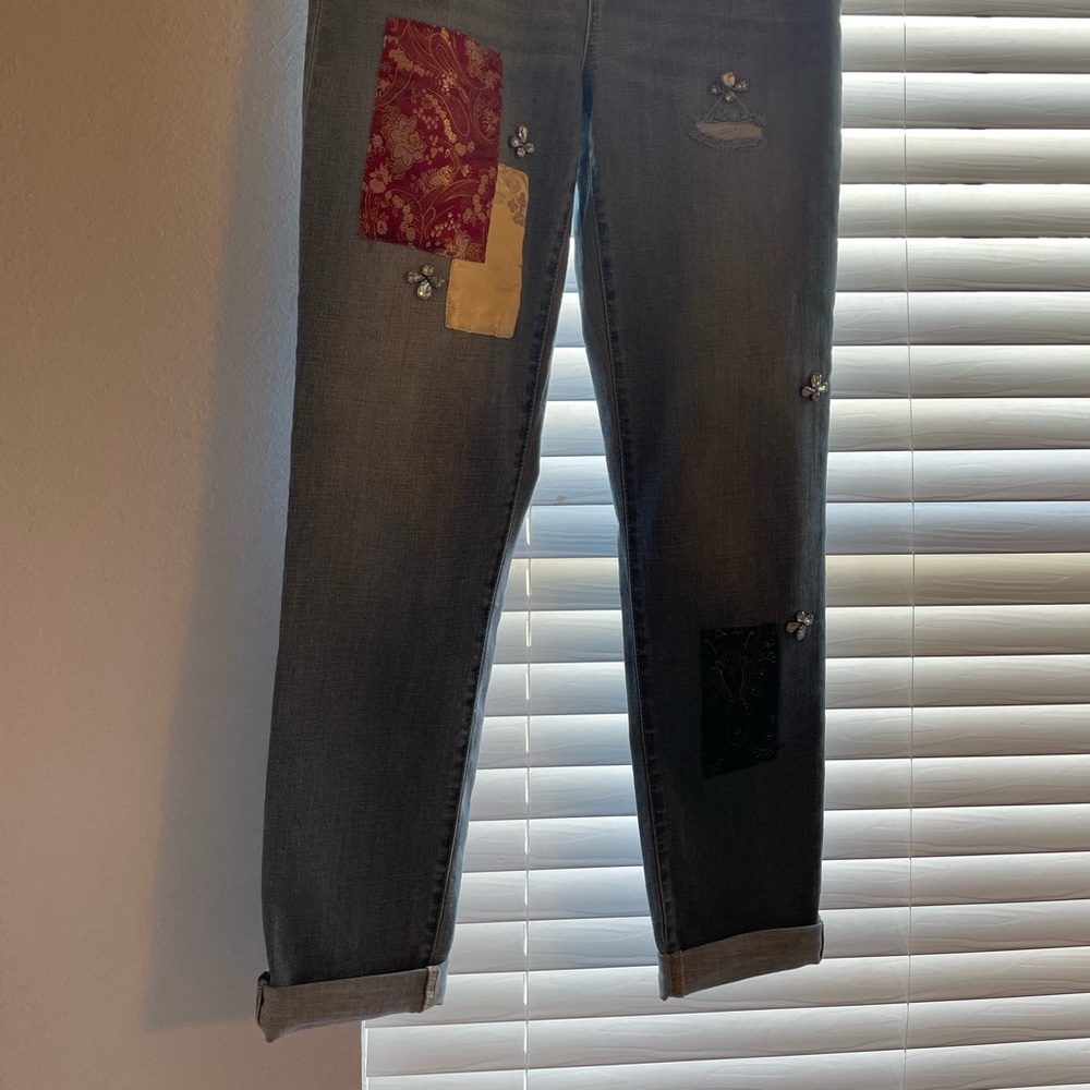 Chicos Girlfriend Embellished Jeans